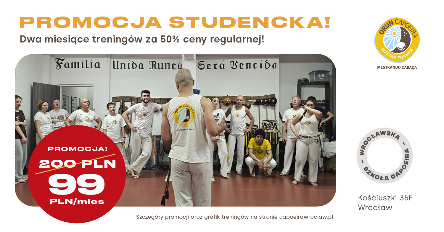 Zapisy - sezon 2025/26 Capoiera. Promocja Studencka!